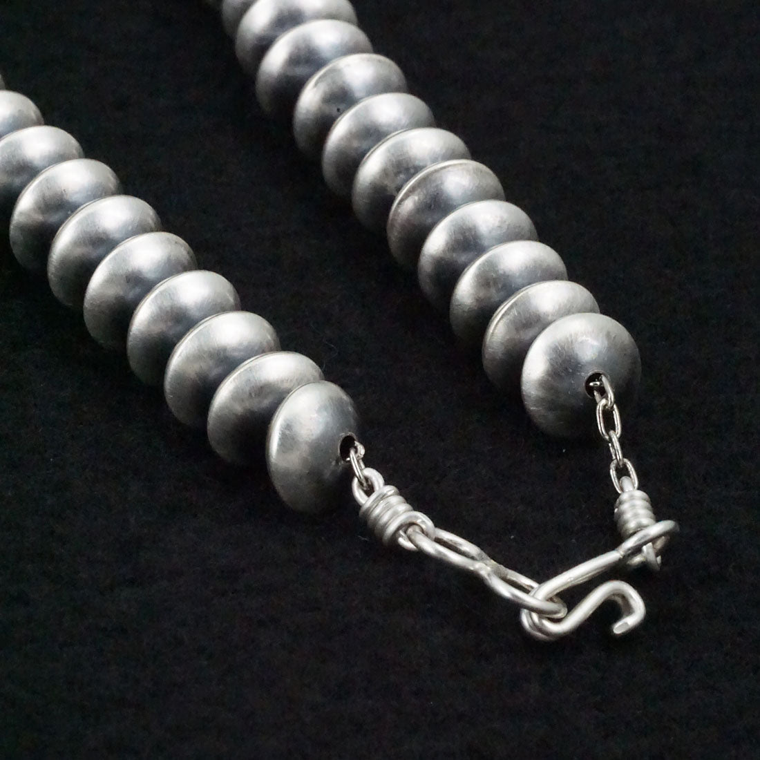Dorinda Mariano Sterling Silver Navajo Pearl Necklace 20"