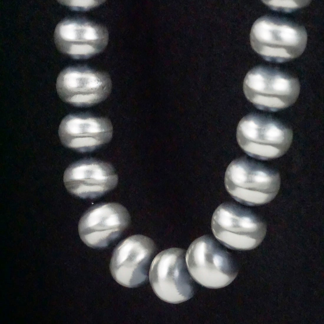 Bryannen Halwood Sterling Silver Navajo Pearl Necklace 24"