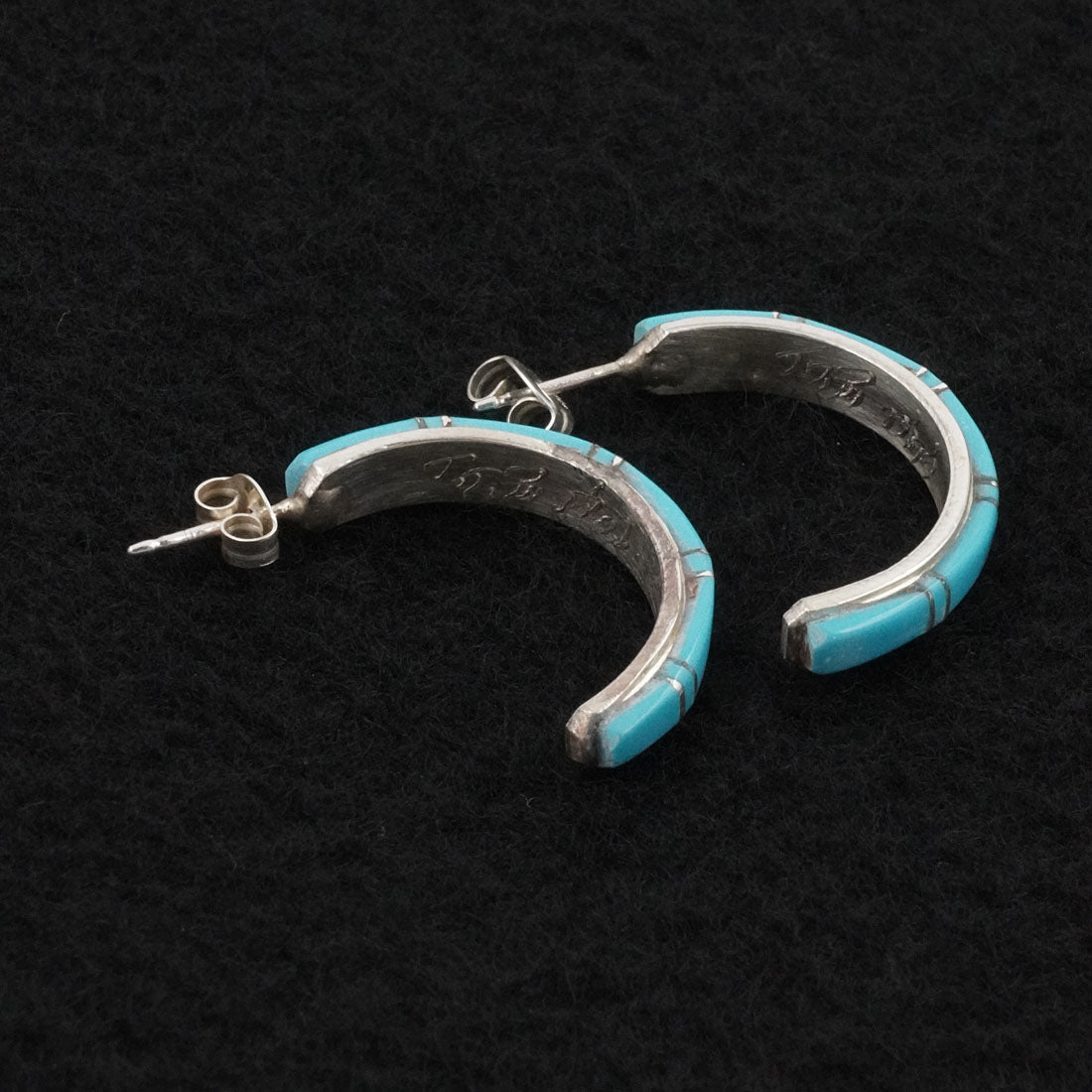 Terrance Panteah Turquoise & Sterling Silver Earrings