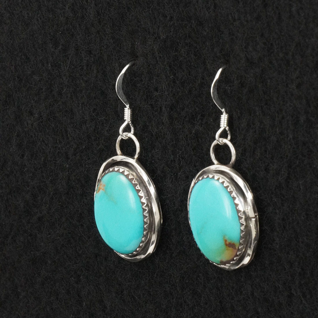 Ernest Hawthorne Turquoise & Sterling Silver Earrings