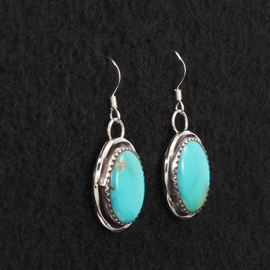 Ernest Hawthorne Turquoise & Sterling Silver Earrings