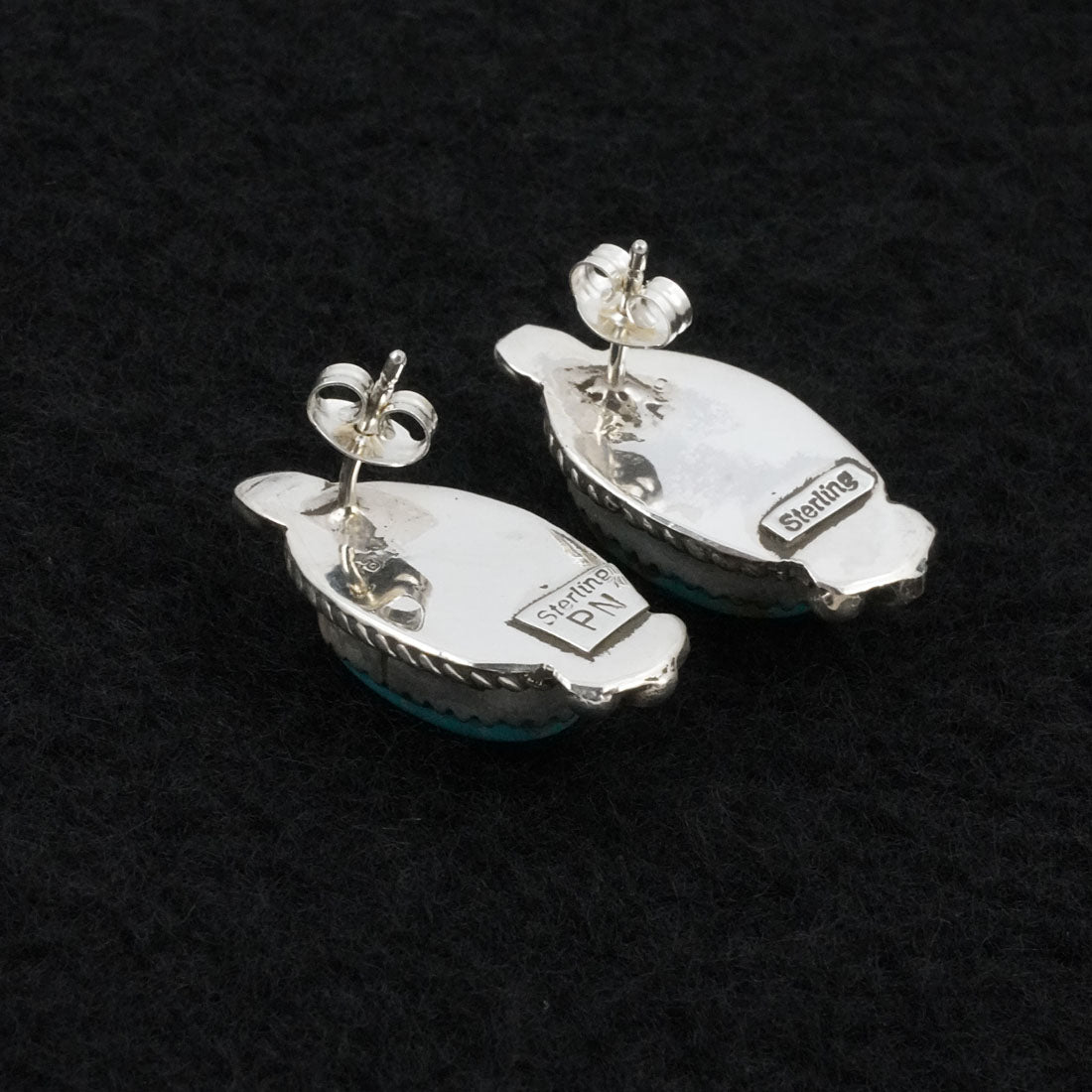 Phil Nez Turquoise & Sterling Silver Earrings