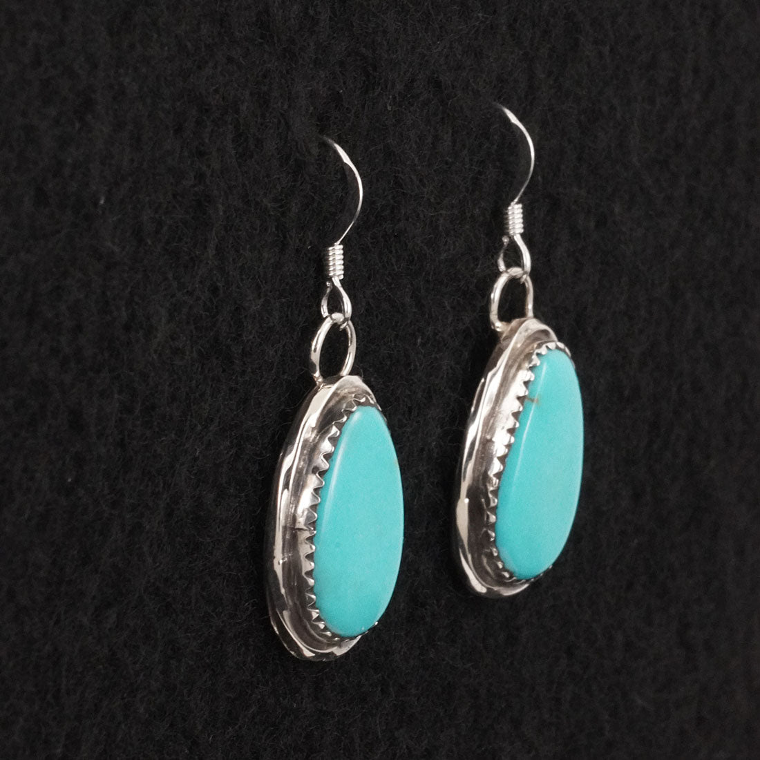 Ernest Hawthorne Turquoise & Sterling Silver Earrings