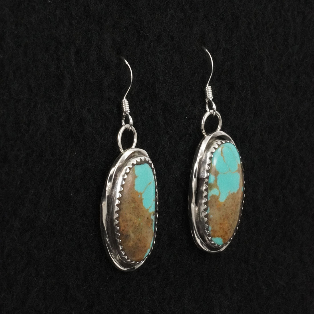 Ernest Hawthorne Turquoise & Sterling Silver Earrings