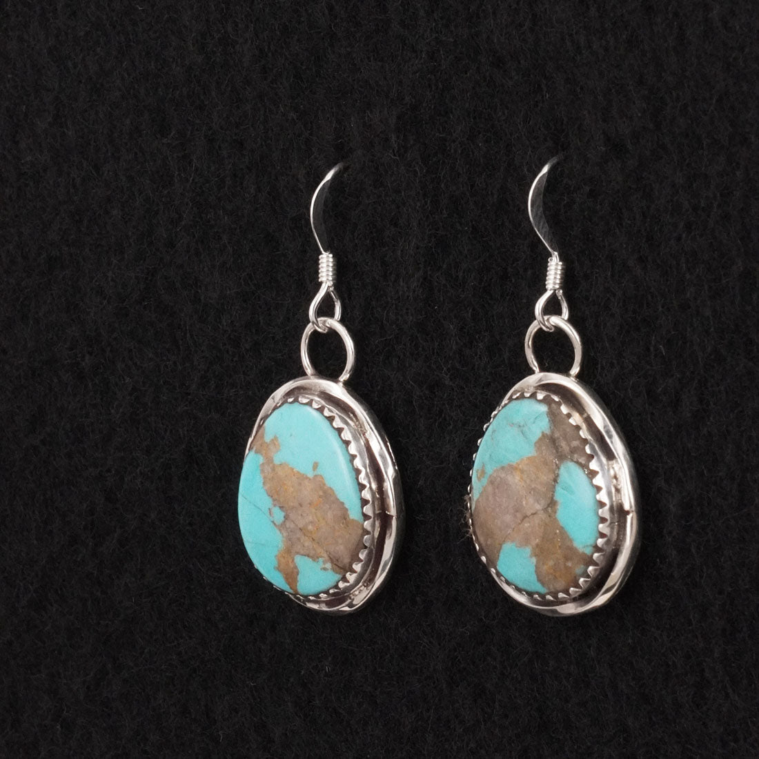 Ernest Hawthorne Turquoise & Sterling Silver Earrings