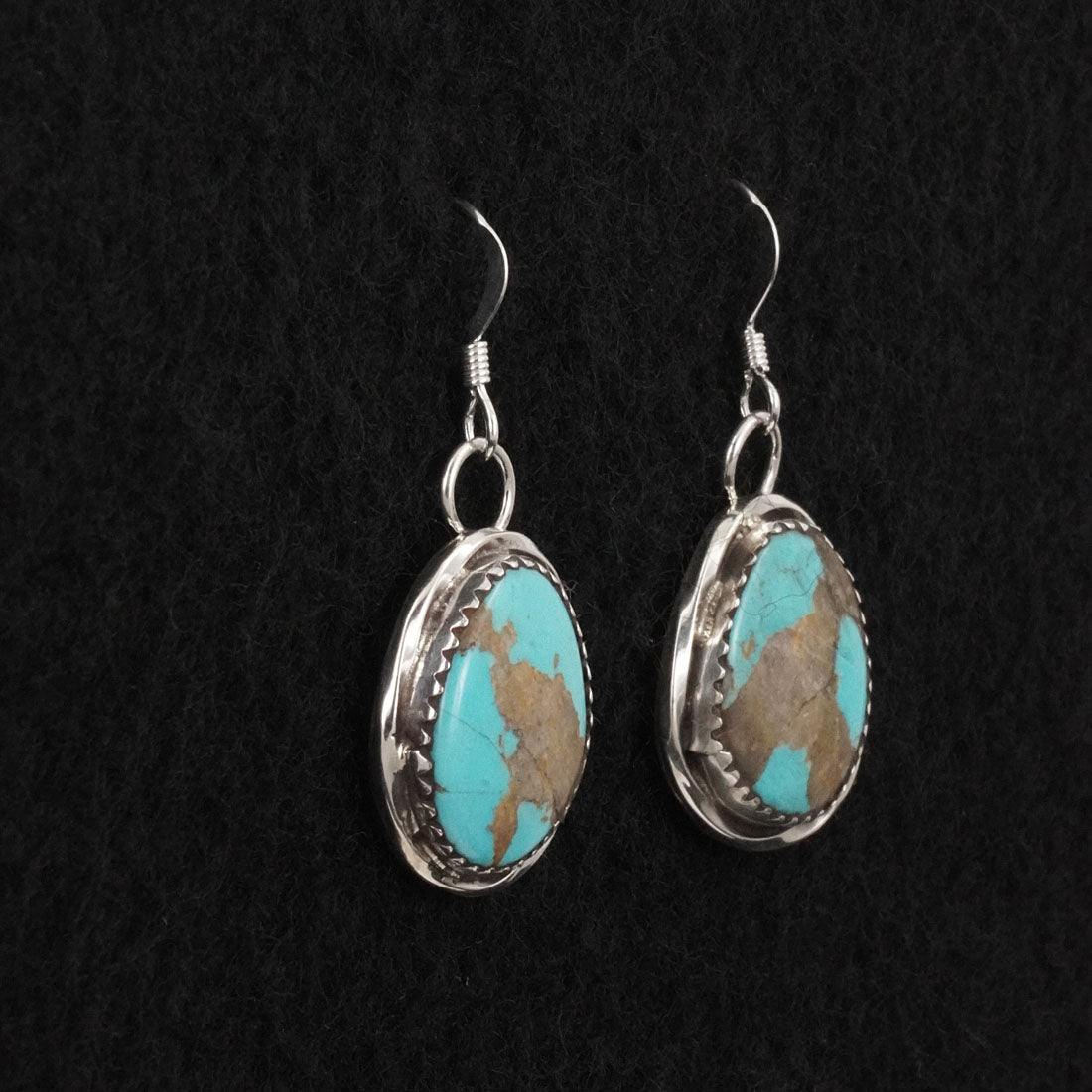 Ernest Hawthorne Turquoise & Sterling Silver Earrings
