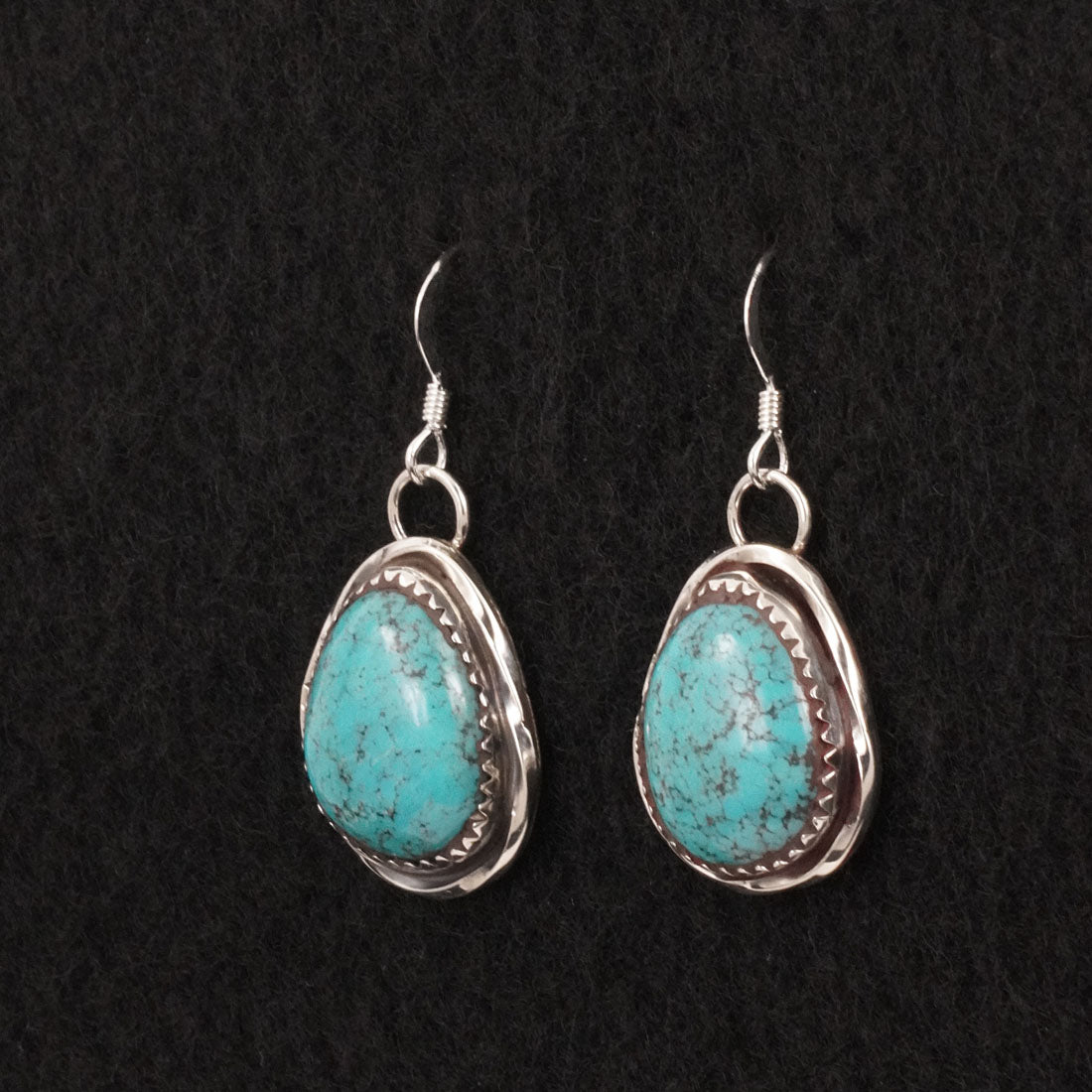 Ernest Hawthorne Turquoise & Sterling Silver Earrings