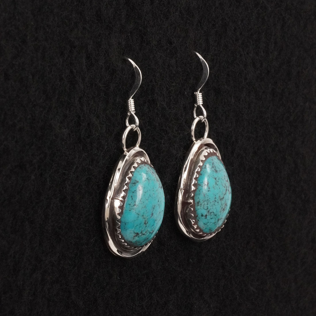 Ernest Hawthorne Turquoise & Sterling Silver Earrings