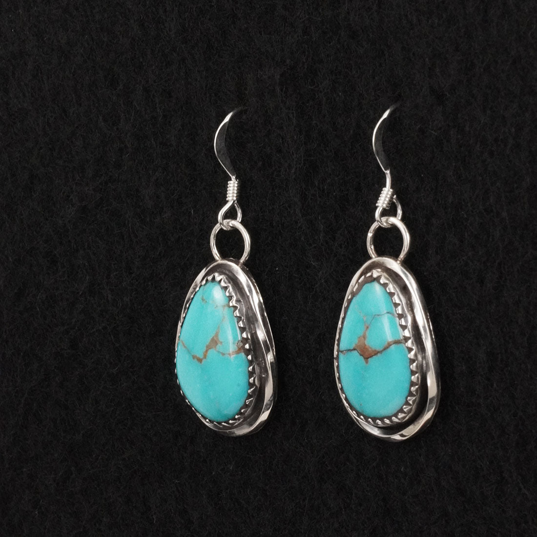 Ernest Hawthorne Turquoise & Sterling Silver Earrings