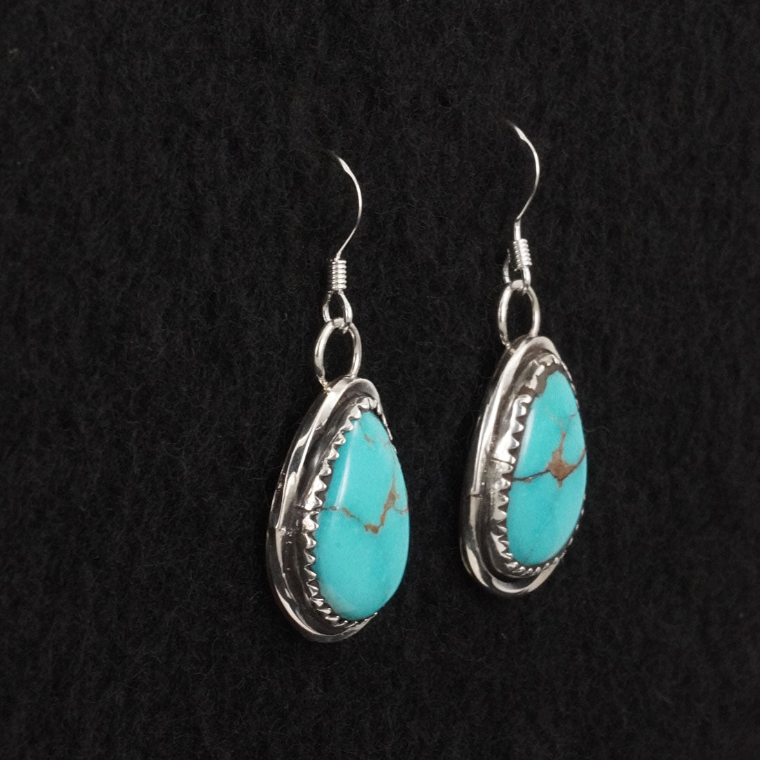 Ernest Hawthorne Turquoise & Sterling Silver Earrings