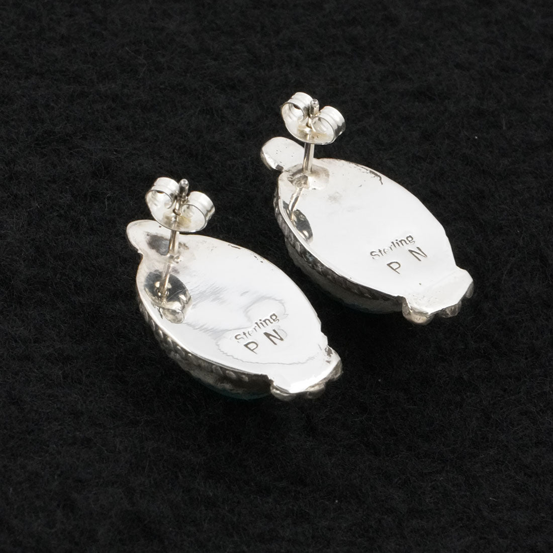 Phil Nez Turquoise & Sterling Silver Earrings