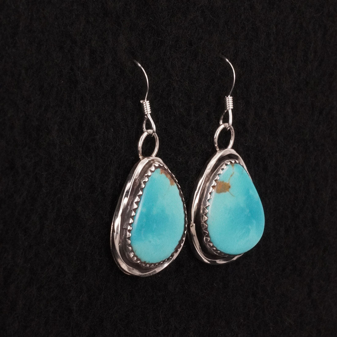 Ernest Hawthorne Turquoise & Sterling Silver Earrings
