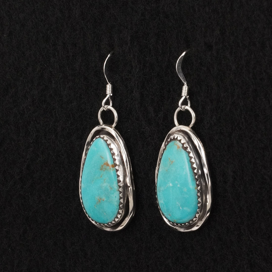 Ernest Hawthorne Turquoise & Sterling Silver Earrings