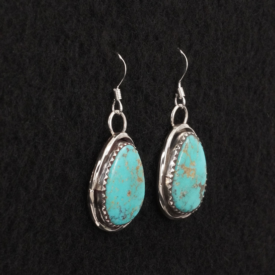 Ernest Hawthorne Turquoise & Sterling Silver Earrings
