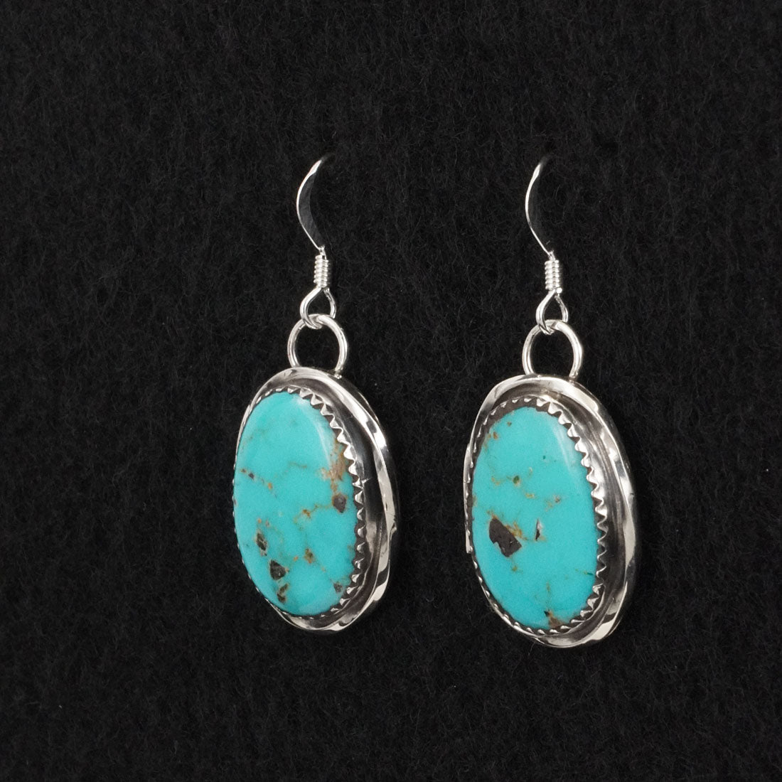Ernest Hawthorne Turquoise & Sterling Silver Earrings