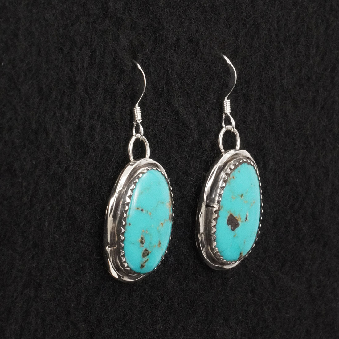 Ernest Hawthorne Turquoise & Sterling Silver Earrings