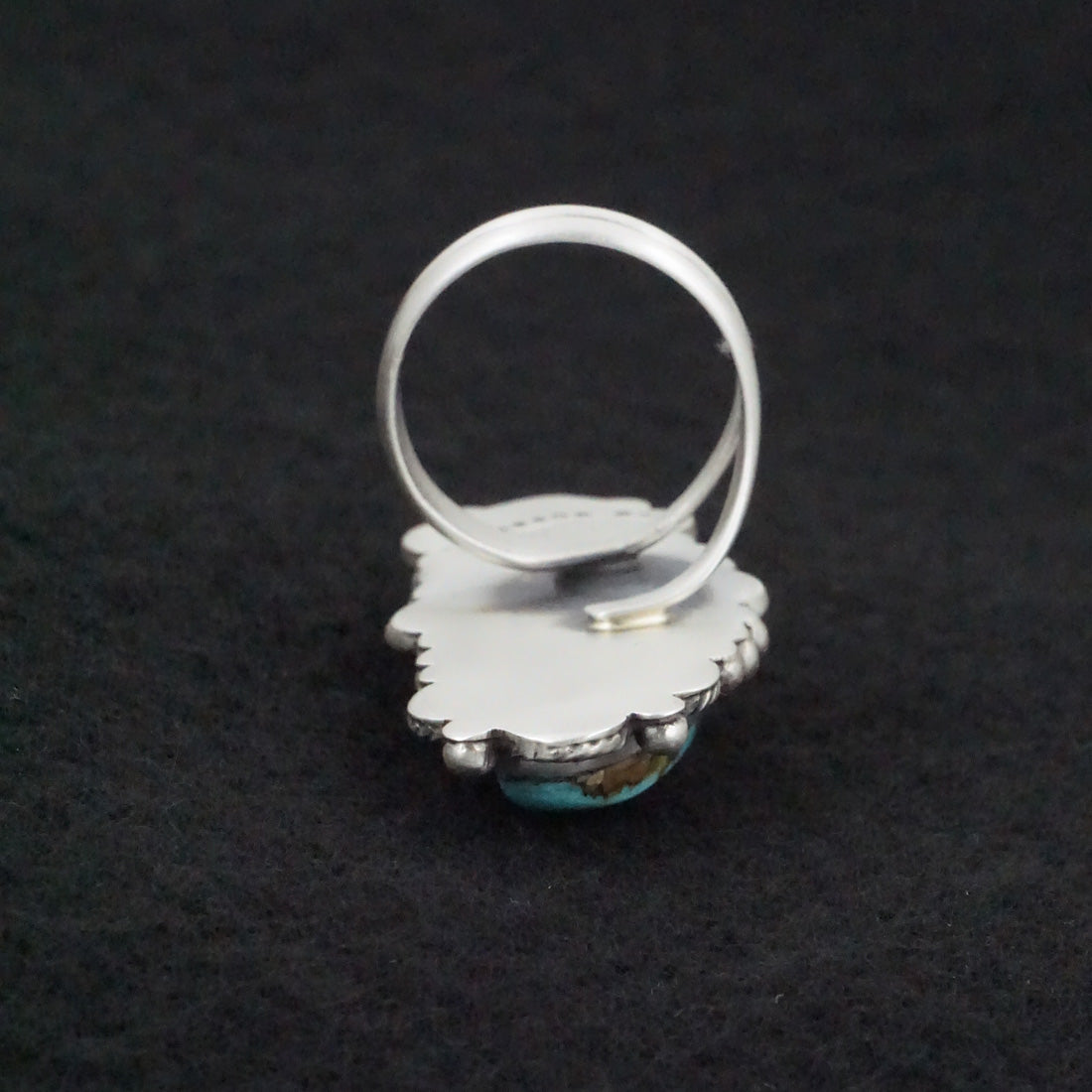 Jameson Garcia Turquoise & Sterling Silver Ring Adjustable