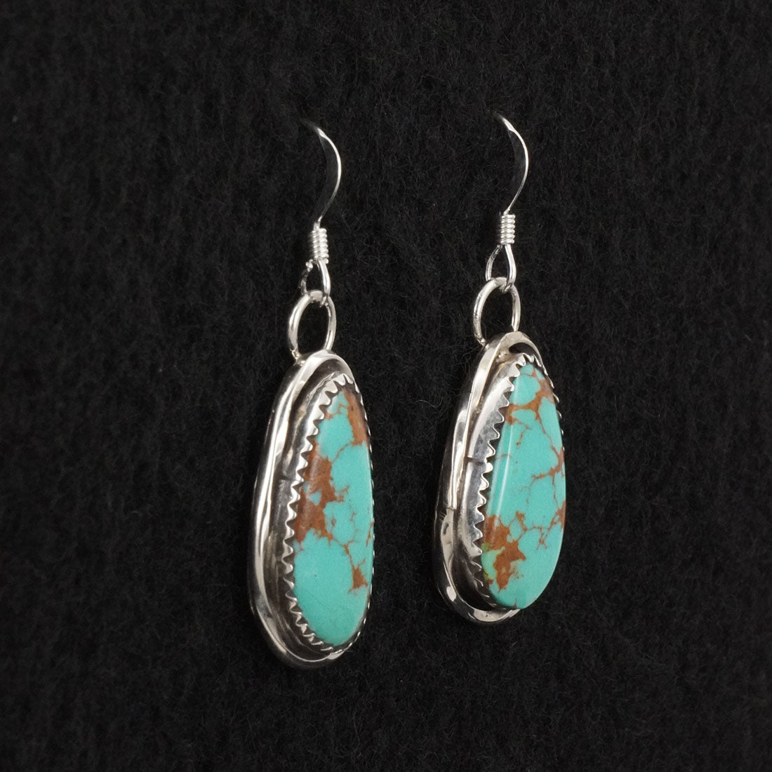 Ernest Hawthorne Turquoise & Sterling Silver Earrings
