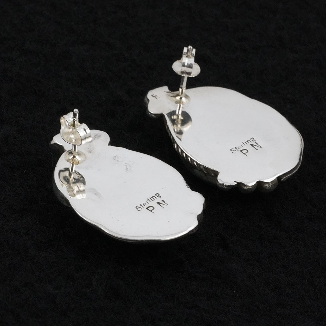 Phil Nez Turquoise & Sterling Silver Earrings
