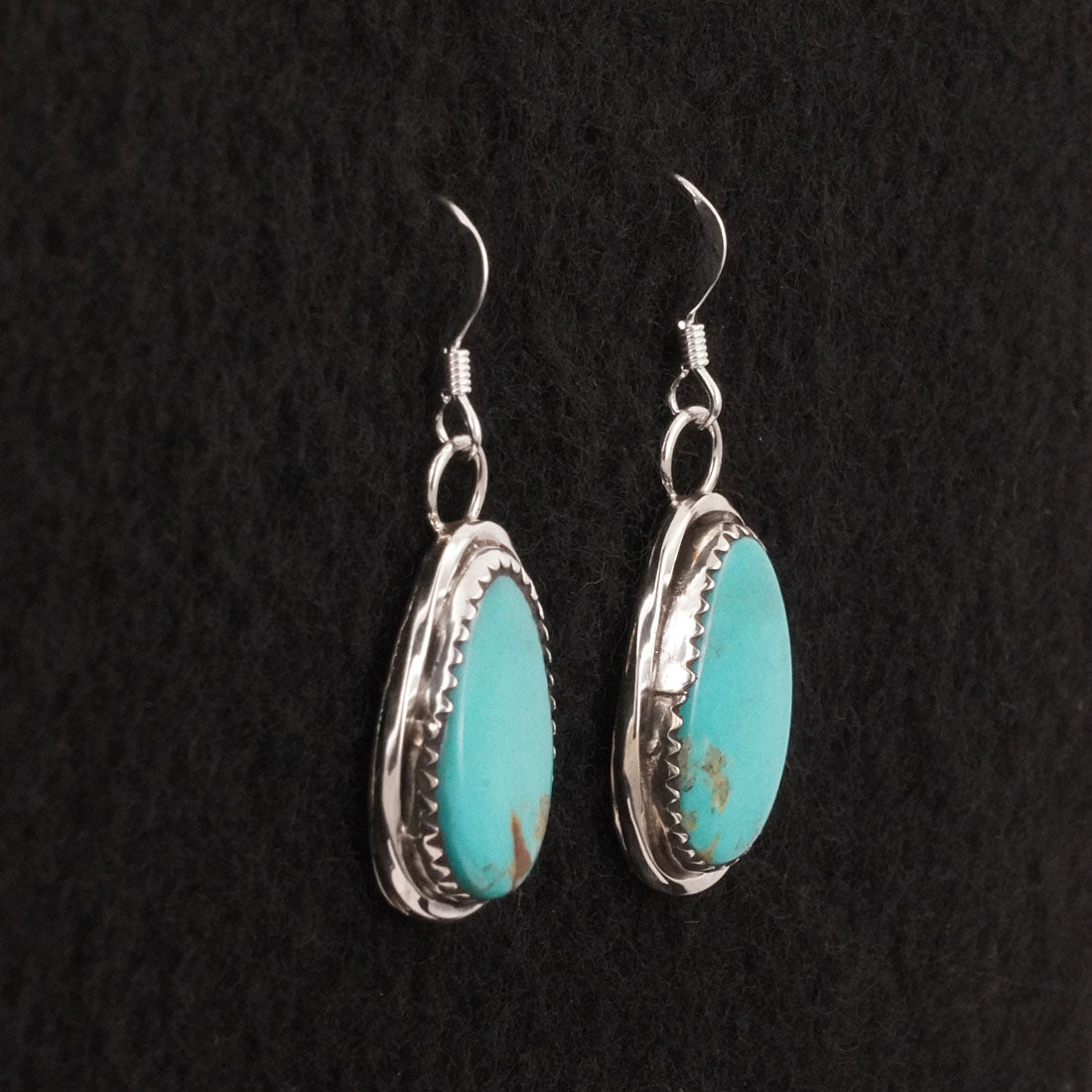 Ernest Hawthorne Turquoise & Sterling Silver Earrings