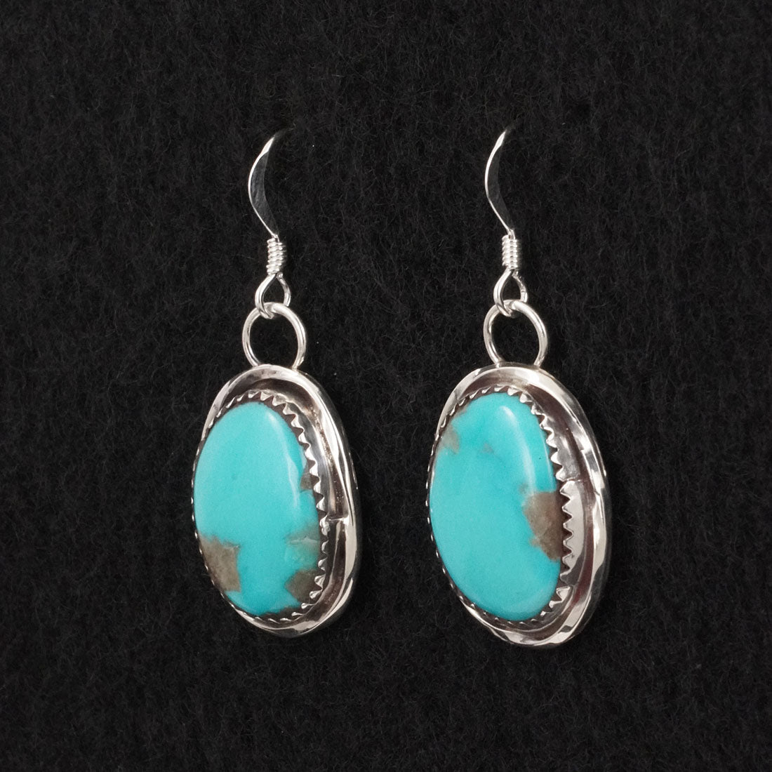 Ernest Hawthorne Turquoise & Sterling Silver Earrings