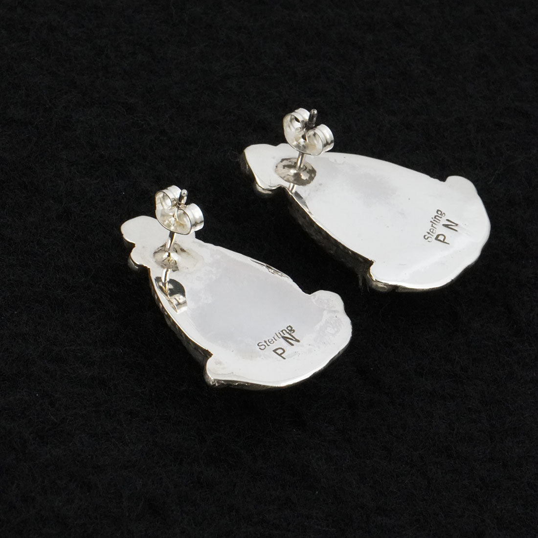 Phil Nez Turquoise & Sterling Silver Earrings