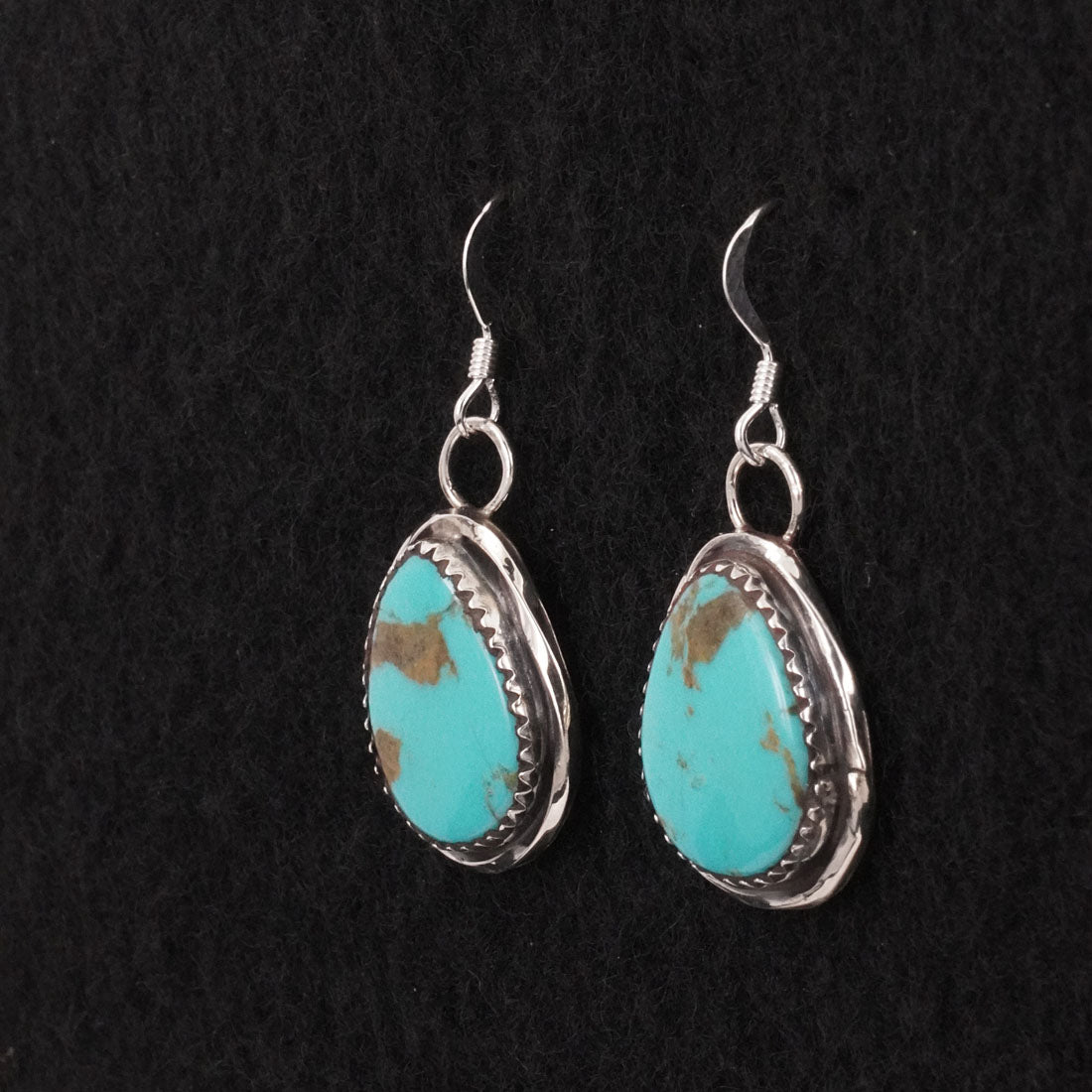 Ernest Hawthorne Turquoise & Sterling Silver Earrings