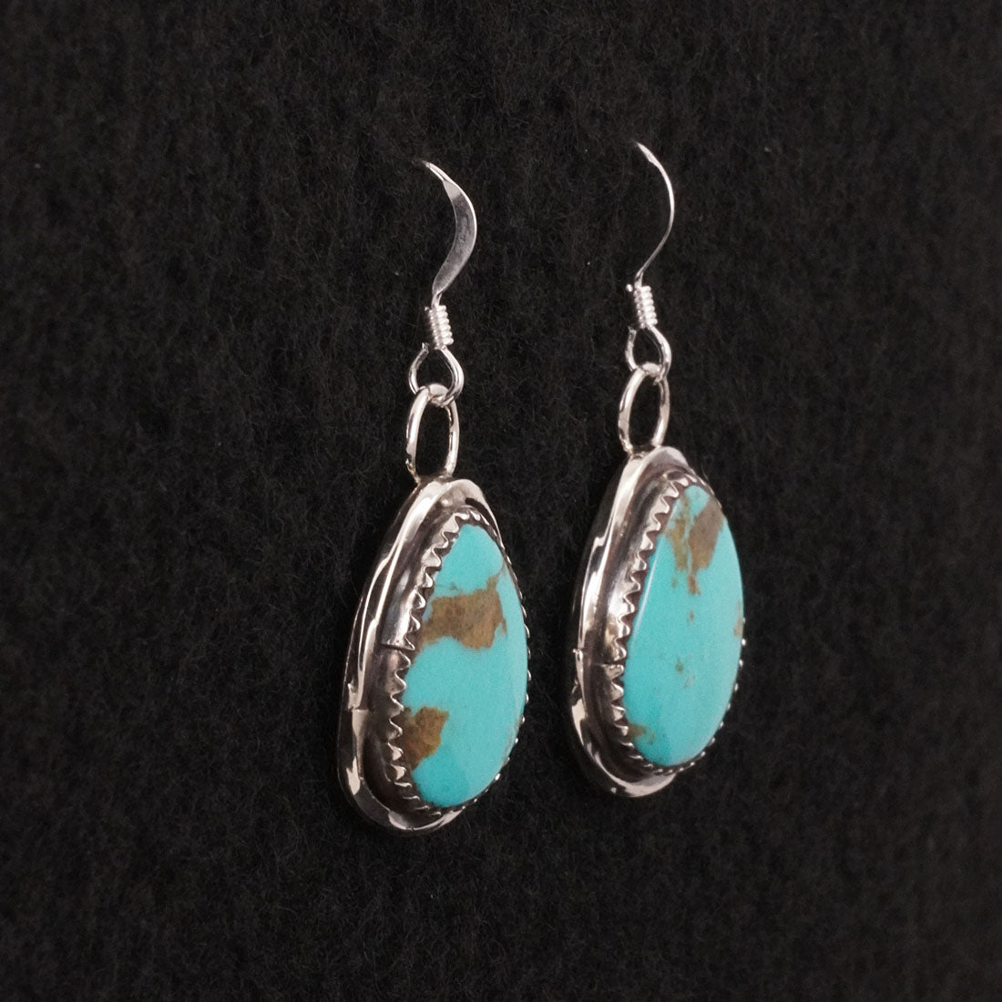Ernest Hawthorne Turquoise & Sterling Silver Earrings