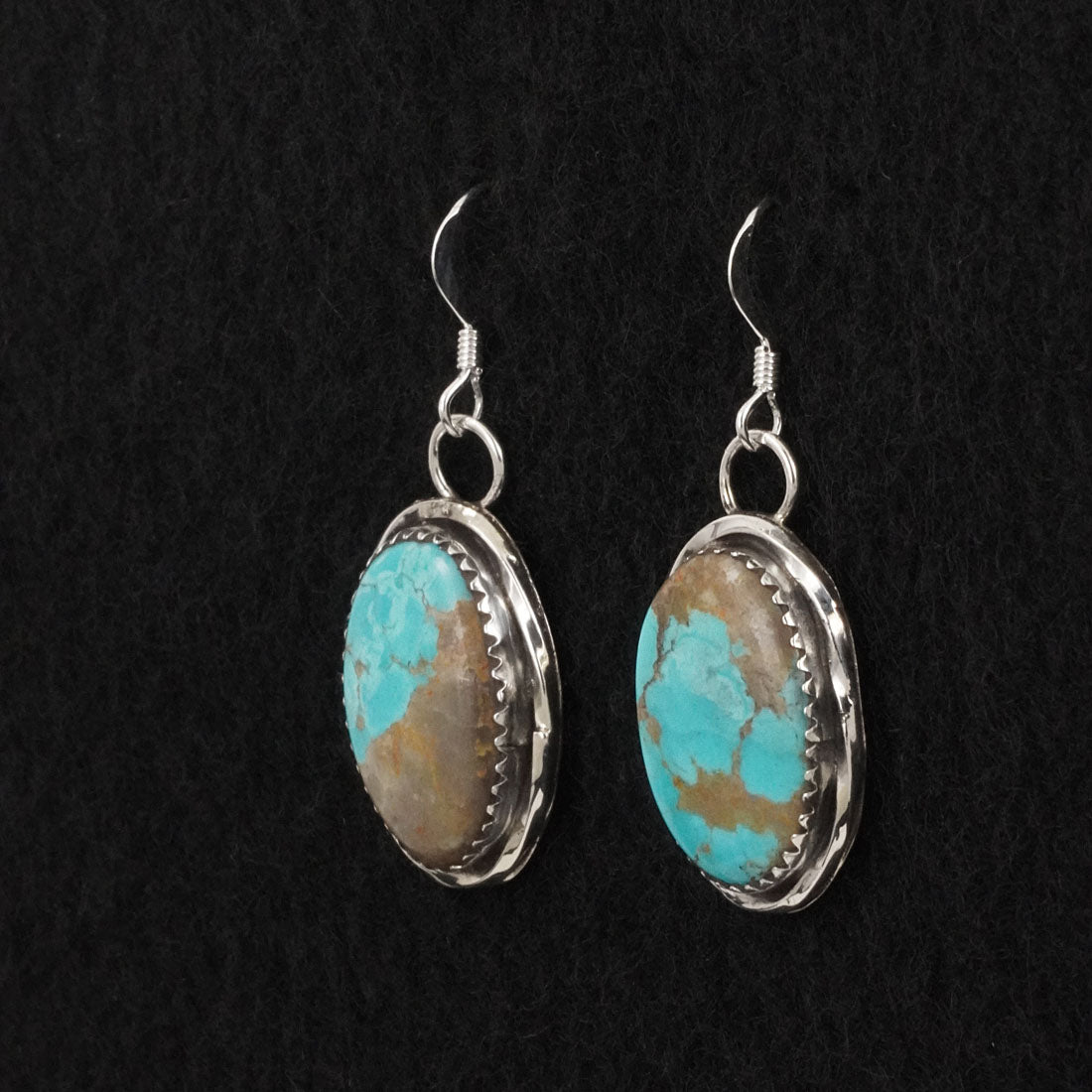 Ernest Hawthorne Turquoise & Sterling Silver Earrings