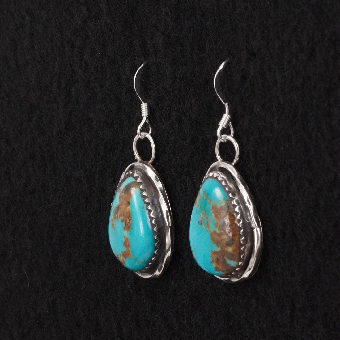 Ernest Hawthorne Turquoise & Sterling Silver Earrings
