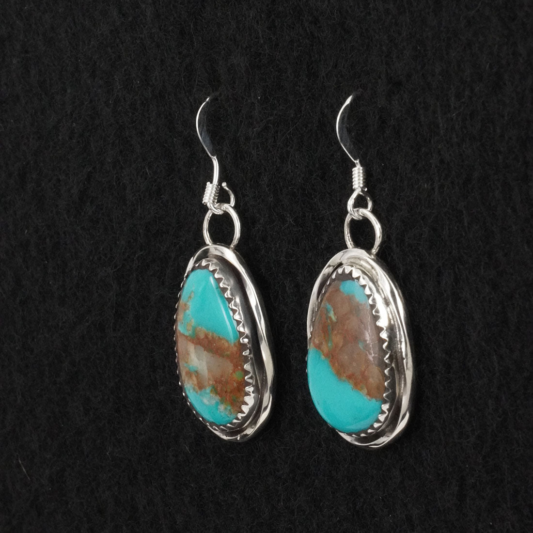 Ernest Hawthorne Turquoise & Sterling Silver Earrings