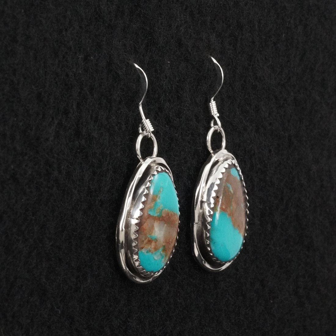 Ernest Hawthorne Turquoise & Sterling Silver Earrings