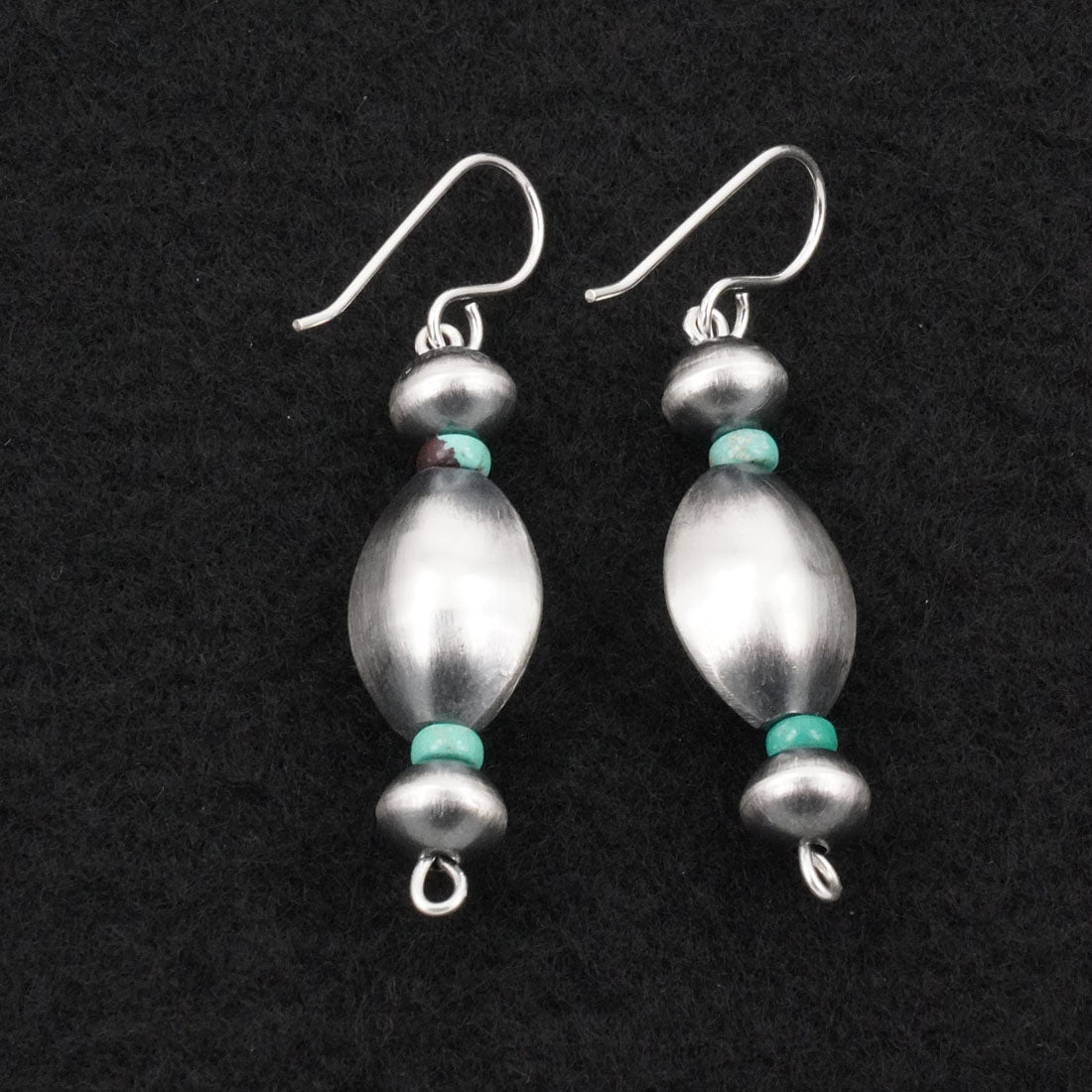 Tonisha Haley Turquoise & Sterling Silver Navajo Pearl Earrings