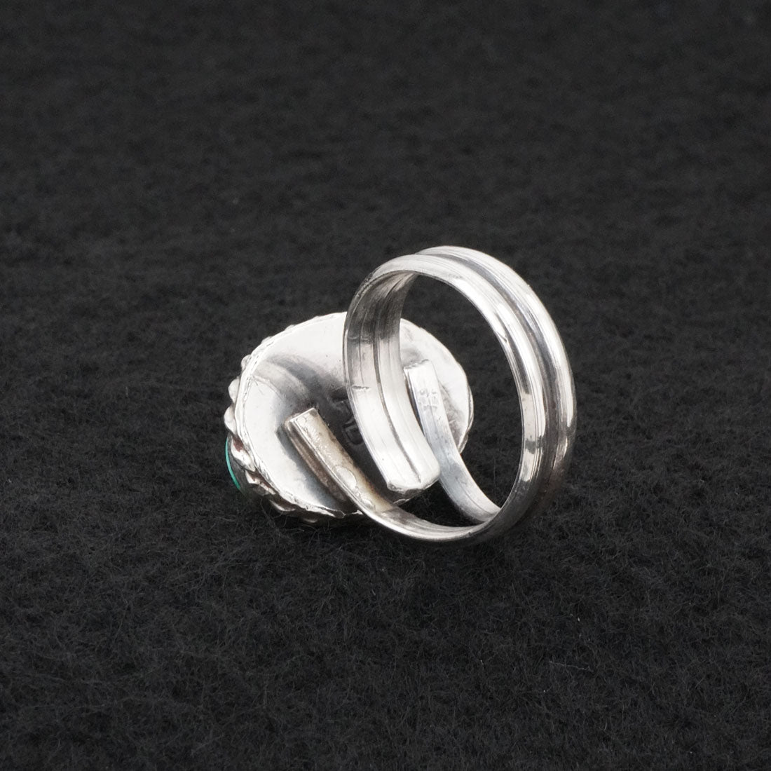 Antwone Brown Turquoise & Sterling Silver Ring Size Adj.
