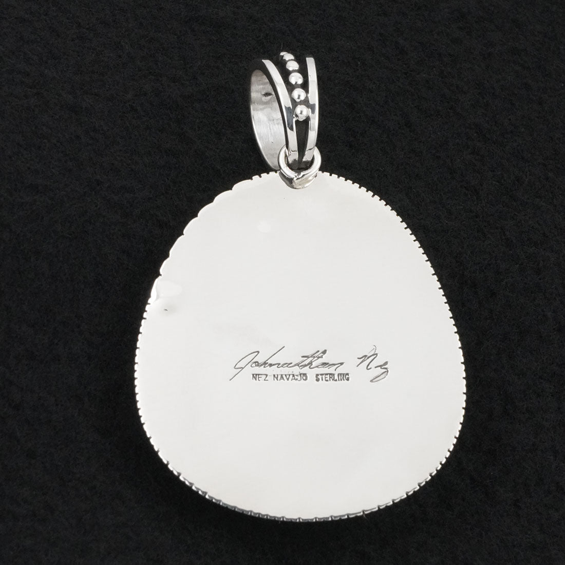 Jonathan Nez Turquoise & Sterling Silver Pendant