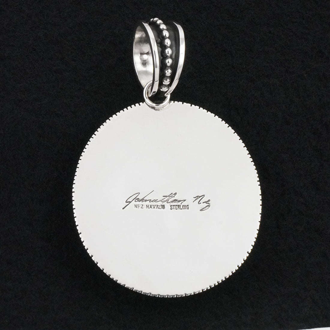 Jonathan Nez Turquoise & Sterling Silver Pendant