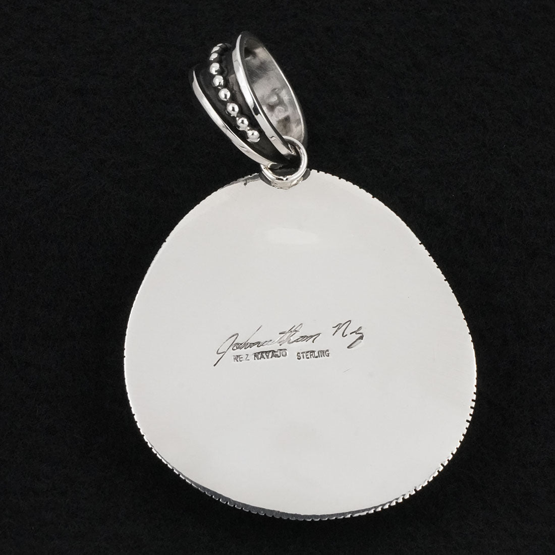 Jonathan Nez Turquoise & Sterling Silver Pendant