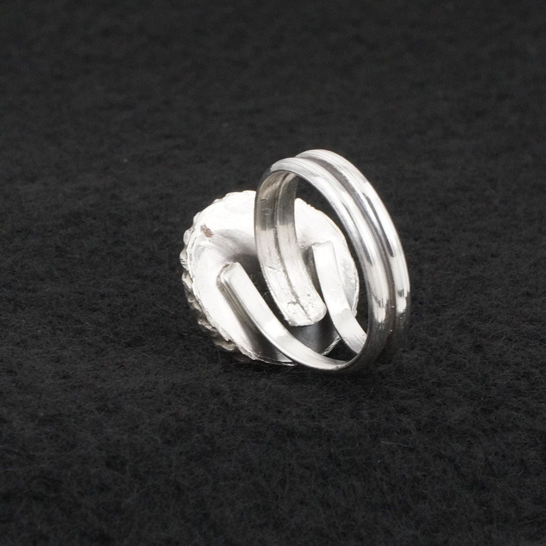 Antwone Brown Turquoise & Sterling Silver Ring Size Adj.