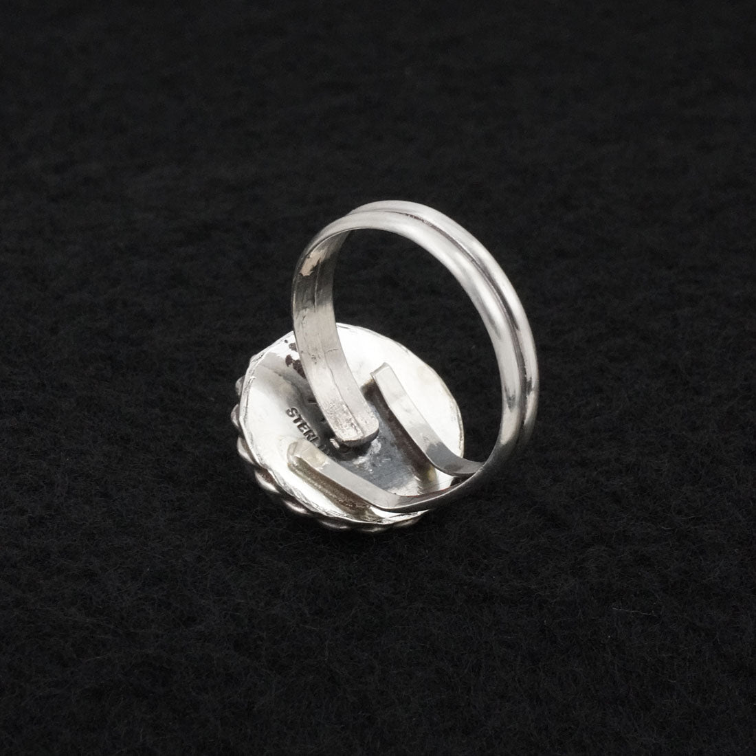 Antwone Brown Turquoise & Sterling Silver Ring Size Adj.