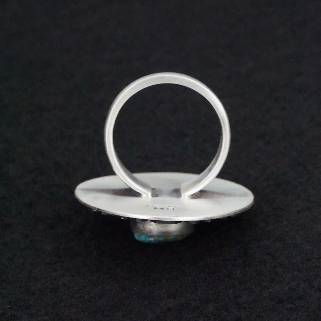 Marita Benally Turquoise & Sterling Silver Ring Size 9