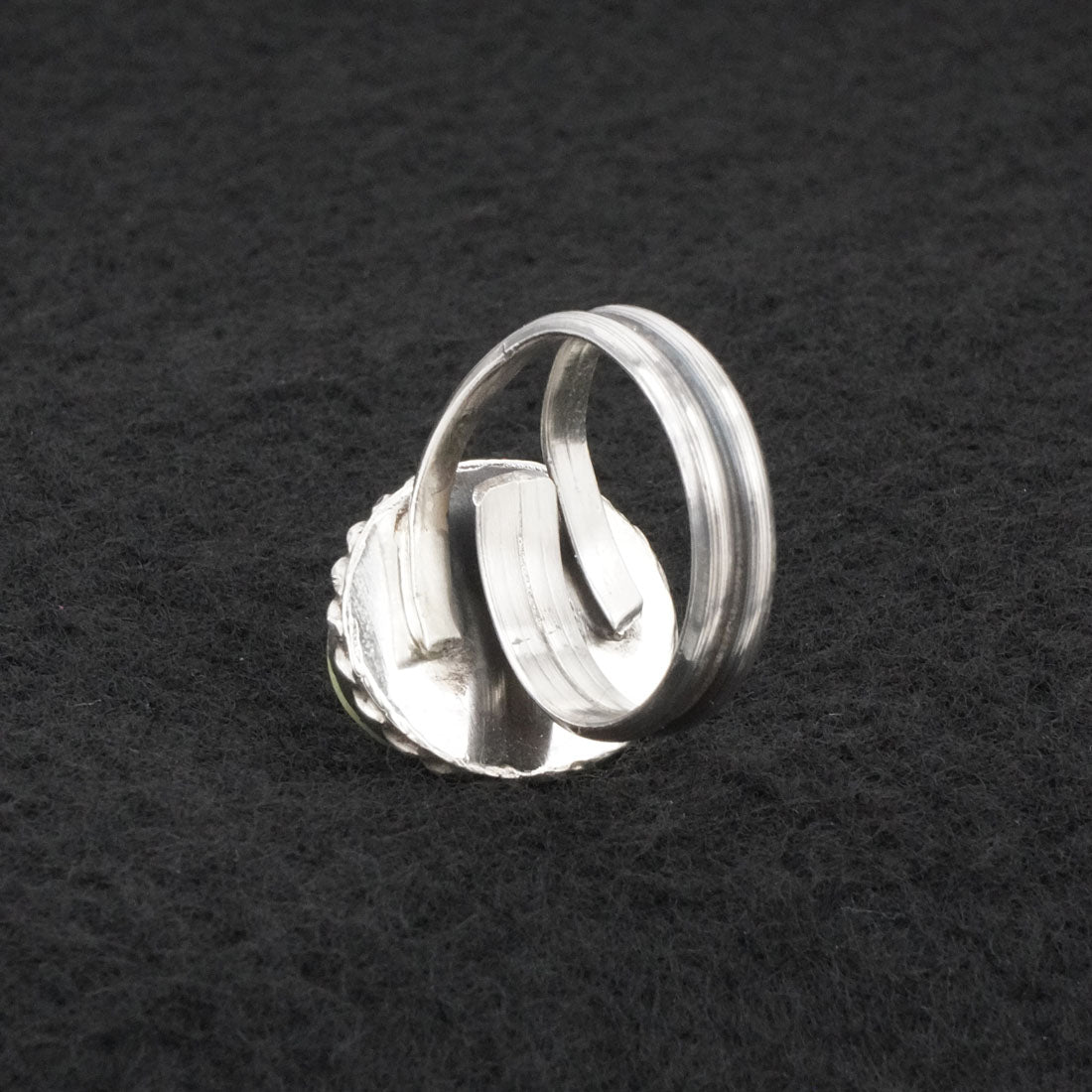 Antwone Brown Turquoise & Sterling Silver Ring Size Adj.