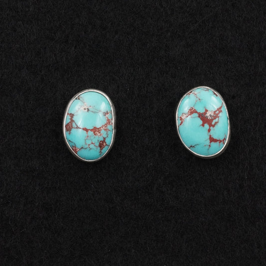 Eugene Gruber Turquoise & Sterling Silver Earrings