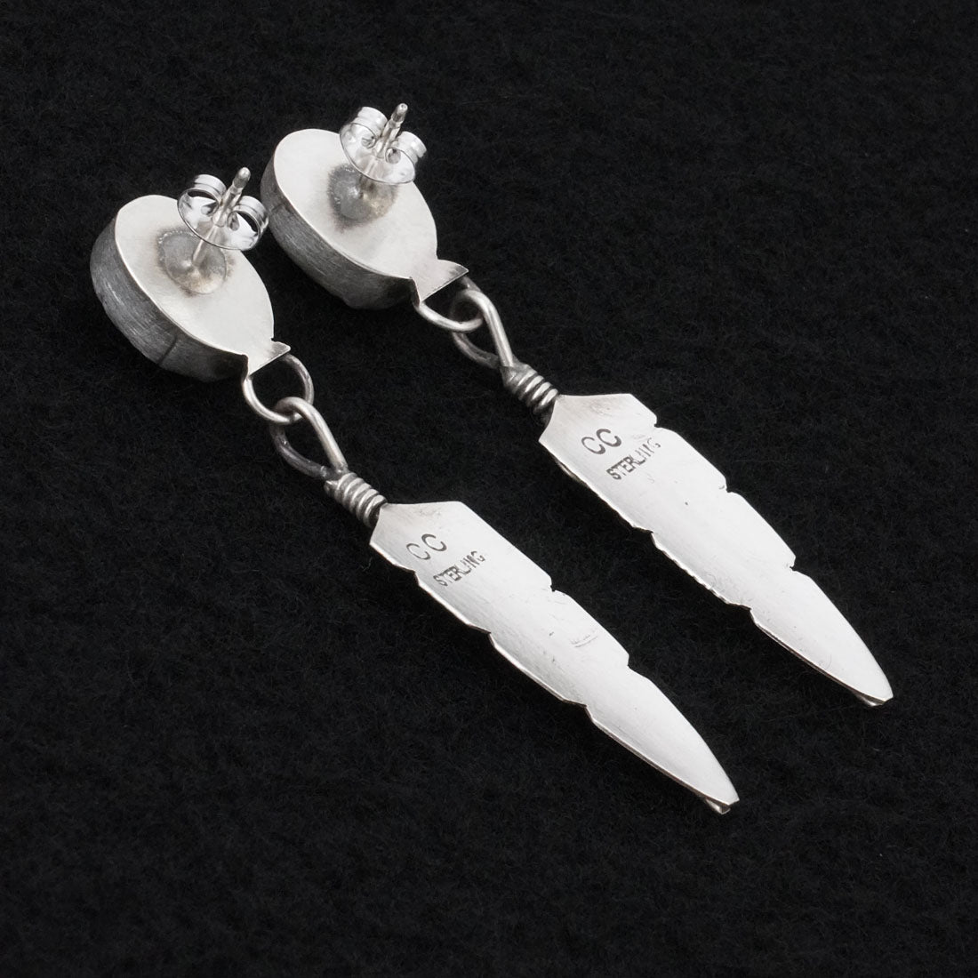 Chris Charley Turquoise & Sterling Silver Earrings