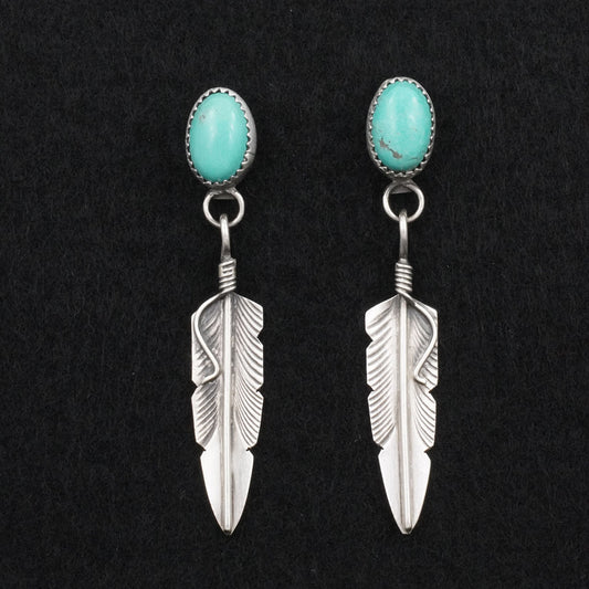 Chris Charley Turquoise & Sterling Silver Earrings