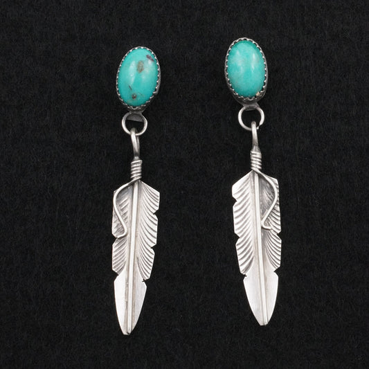Chris Charley Turquoise & Sterling Silver Earrings