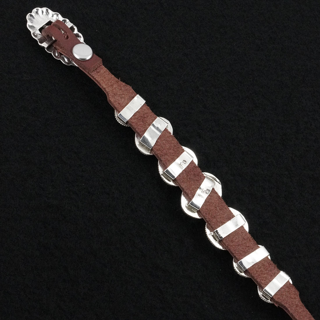 Rosita Charlie Turquoise, Sterling Silver & Leather Bracelet