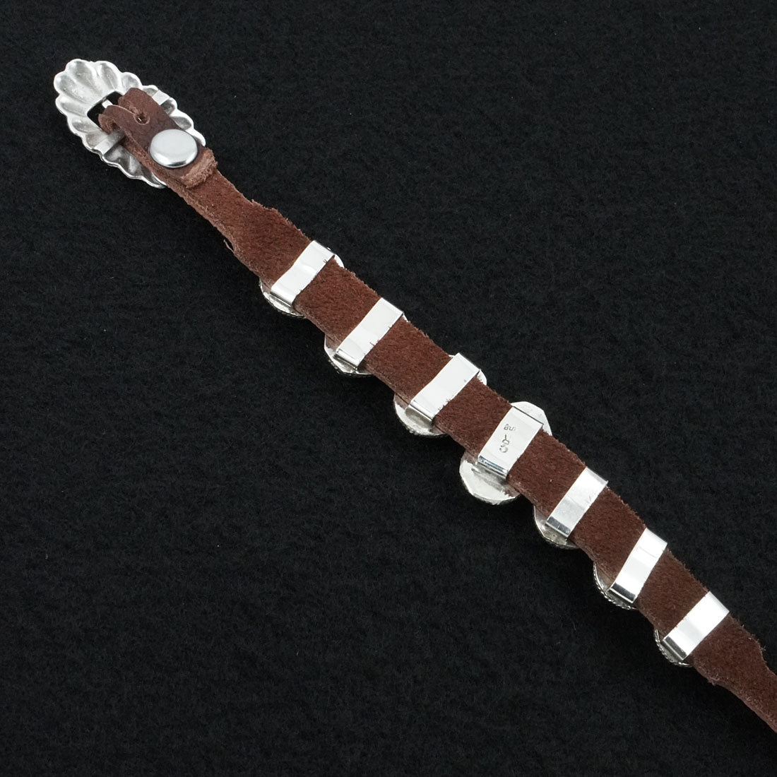 Rosita Charlie Turquoise, Sterling Silver & Leather Bracelet