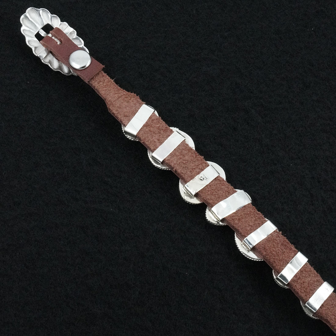 Rosita Charlie Turquoise, Sterling Silver & Leather Bracelet