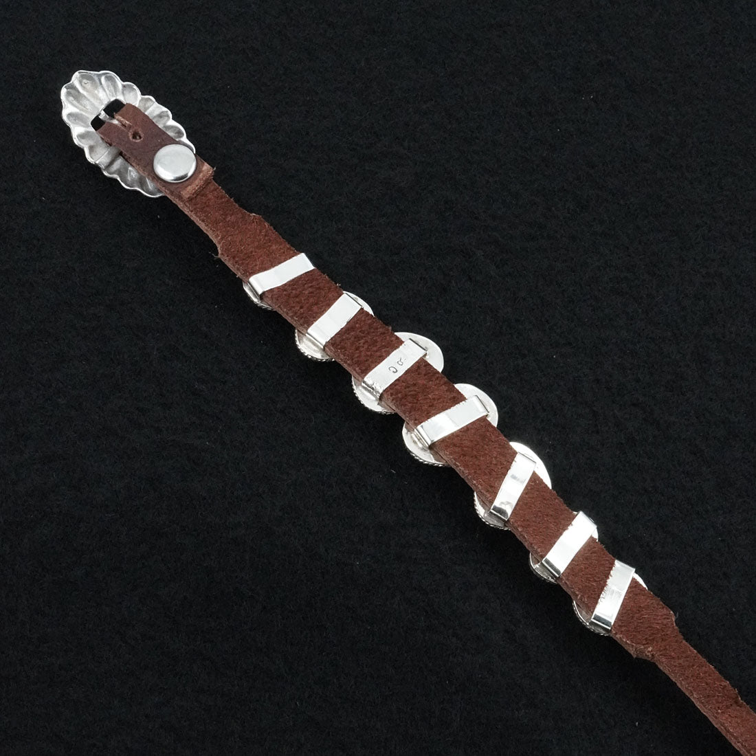 Rosita Charlie Turquoise, Sterling Silver & Leather Bracelet