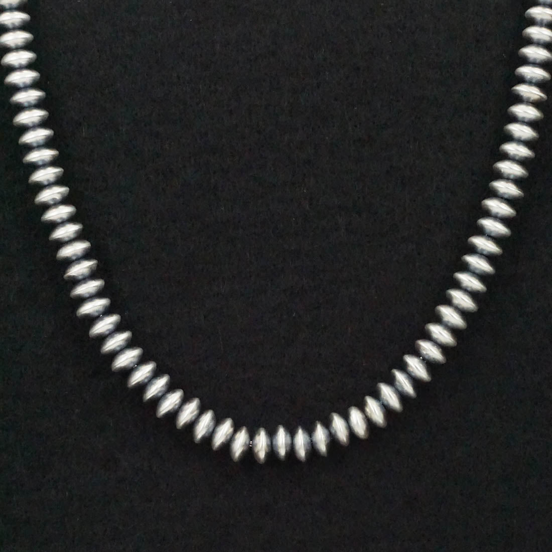 Dorinda Mariano Sterling Silver Navajo Pearl Necklace 14"